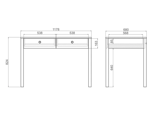 Консольный стол Bergen home BG025