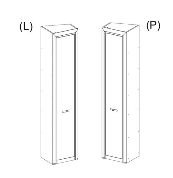 Шкаф 1DT L OLIVIA