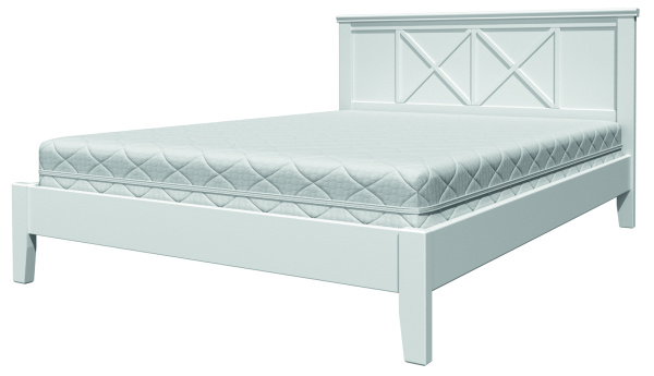 Кровать двуспальная Грация 2 (кровать двойная (РАЗБОРНАЯ) 1400х2000 цвет Белый античный)