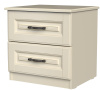 Тумба прикроватная Кантри 2 ящика (ЛДСП/МДФ(ЛАК), Слоновая кость)