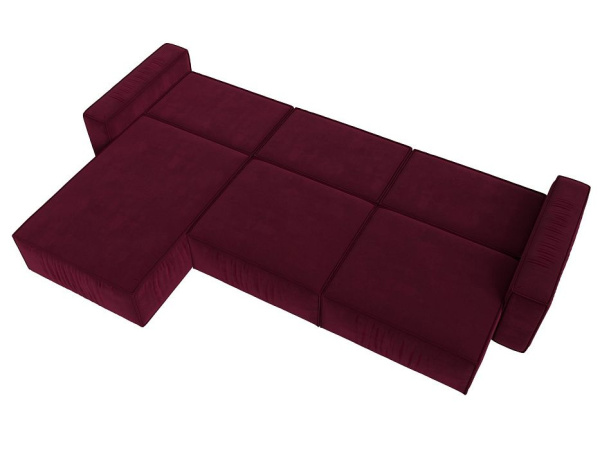 Диван угловой Прага Классик лонг левый угол Микровельвет