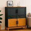 Шкаф для посуды 42 Гранада (Серый 7016/Антик 24)
