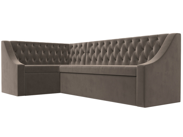 Диван кухонный угловой Мерлин левый угол Велюр