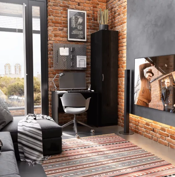 Шкаф ПЕГАС однодверный с рамочным фасадом