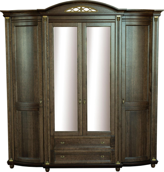 Шкаф для одежды 4д Валенсия Д Классик П3.0591.1.11 (Табак)