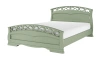 Кровать двуспальная Грация 1 (кровать одинарная 1400х2000 цвет Фисташковый)
