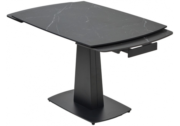 Керамический стол Balde 120 matt black marble solid ceramic / black