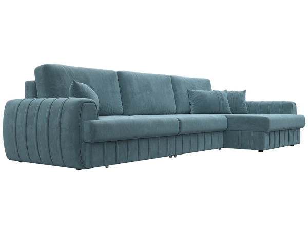 Диван угловой Лига-057 НПБ Лонг угол правый Велюр