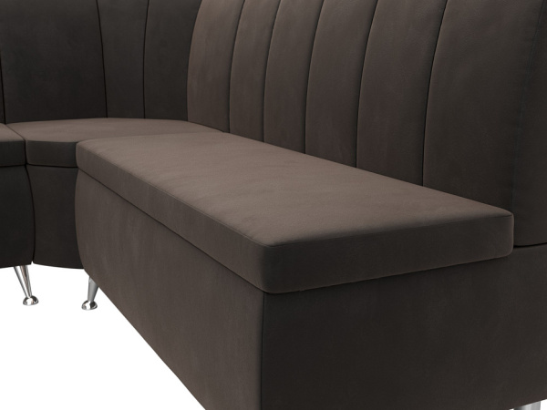 Диван кухонный угловой Кантри левый угол Велюр