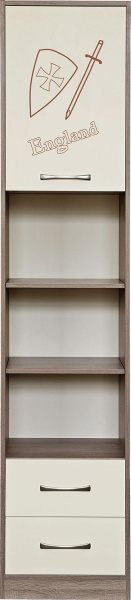 Шкаф Бритиш Бум П3.0551.1.01 (Дуб трюфельный + крем)