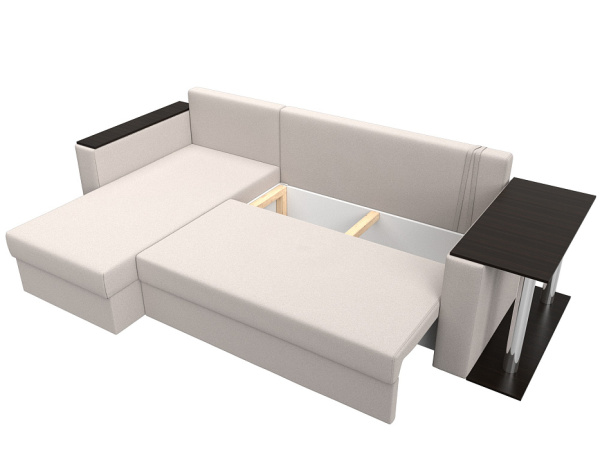 Диван угловой Атланта со столом левый угол Замша