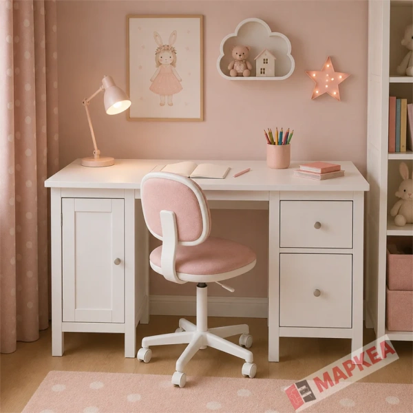 Стол письменный Кантри Hemnes 12 ММЦ (Белый лак)