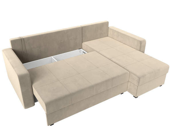 Диван угловой Ливерпуль Лайт правый угол Микровельвет