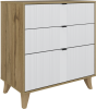 Комод Лаура (Дуб вотан/Белый шагрень)
