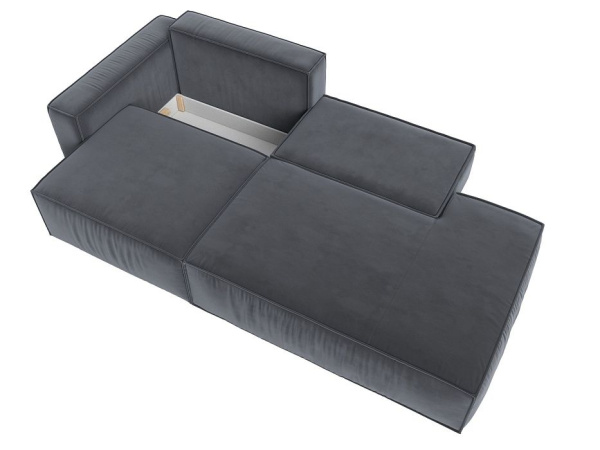 Диван прямой Прага Модерн подлокотник слева Велюр