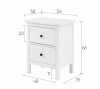 Тумба прикроватная 2 ящика Кымор
