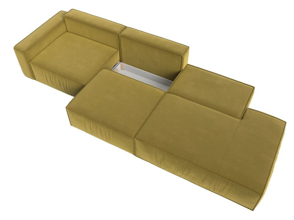 Диван прямой Прага Модерн Лонг подлокотник слева Микровельвет