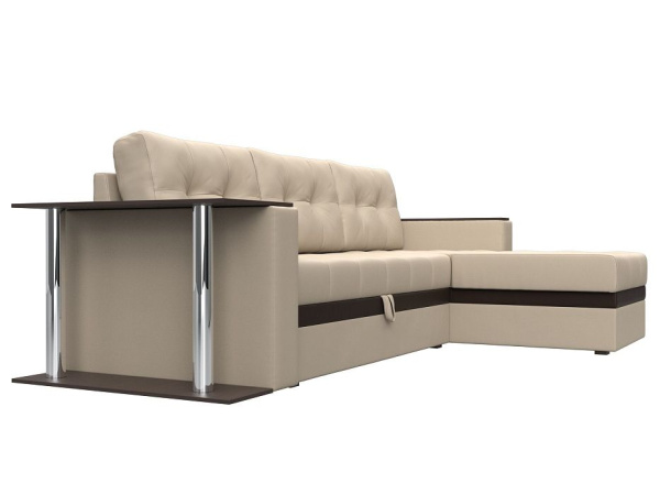 Диван угловой Атланта М правый угол Экокожа