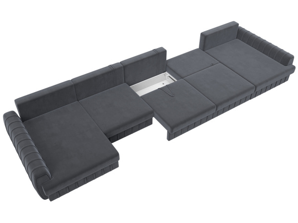 Диван П-образный Лига-057 НПБ МегаЛонг Велюр