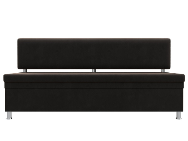 Диван кухонный прямой Стайл Велюр (Коричневый)