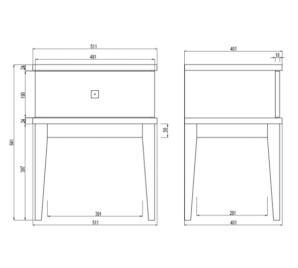 Тумба прикроватная Бон Вояж 01