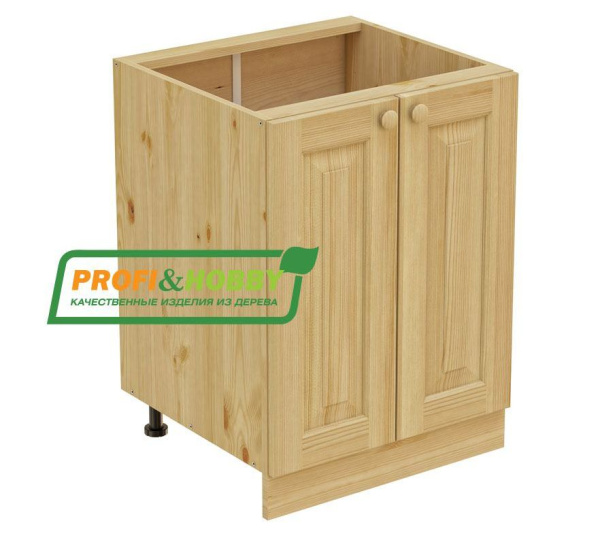 Тумба 2 двери 600*720 (Цвет без покрытия)