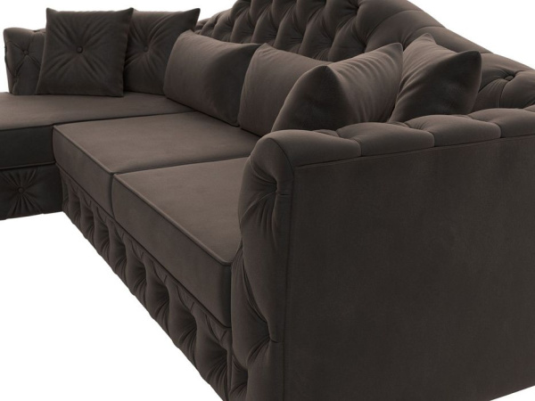 Диван угловой Артис левый угол Велюр