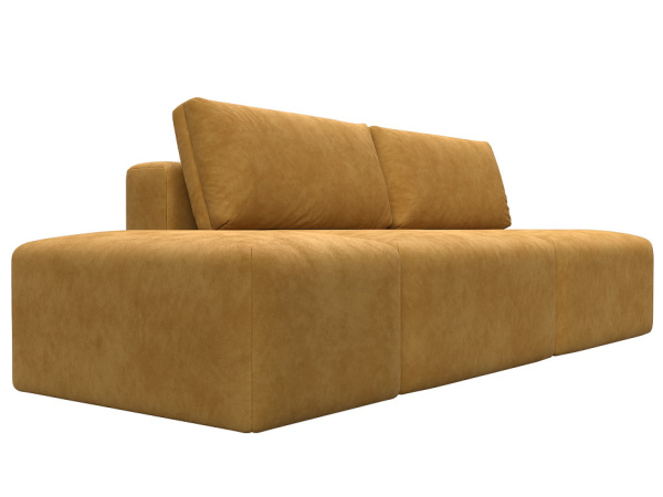 Диван прямой модульный с пуфом Лига-060 НПБ Велюр