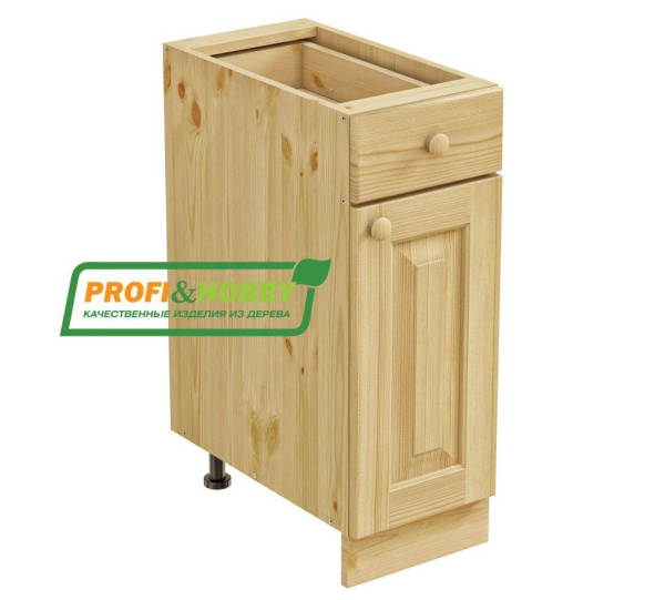 Тумба 1 дверь 1 ящик 300*720 (Цвет без покрытия)