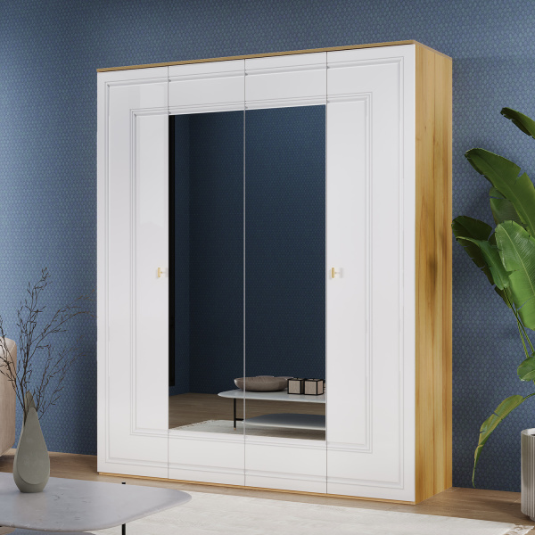 Шкаф 4-х дверный Вега Сапфир