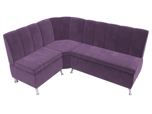 Диван кухонный угловой Кантри левый угол Микровельвет