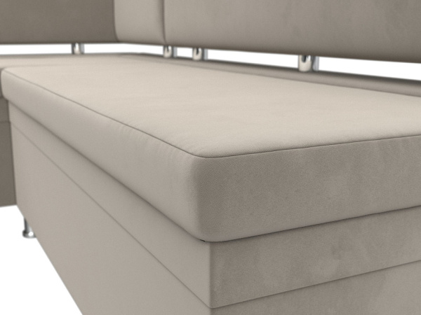 Диван кухонный угловой Стайл левый угол Микровельвет