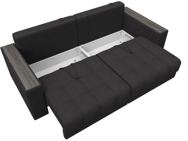 Диван прямой с декором Лига-049 НПБ Замша