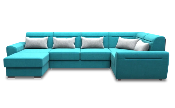 Диван Полярис 2 ПДУ NEW (Бирюзовый)