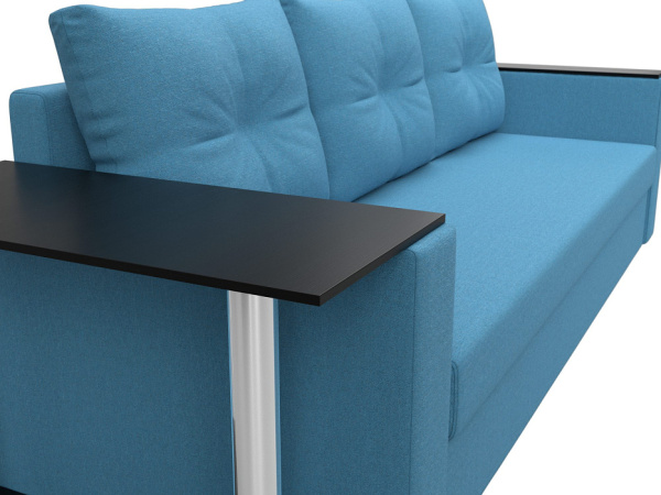 Диван прямой Атланта со столом слева Рогожка