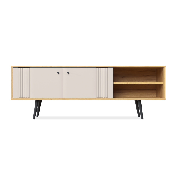 Тумба под ТВ 1500 с нишей Вега Саксония (Миндаль)