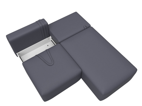 Диван угловой модульный Лига-060 НПБ угол универсальный Экокожа