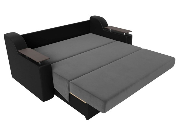 Диван прямой аккордеон Сенатор 140 Велюр\Экокожа