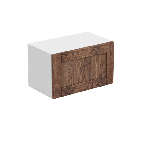 Шкаф Навесной 60х34х36 Узкий низкий, 1 дверь (Фасад Bergen коричневый)