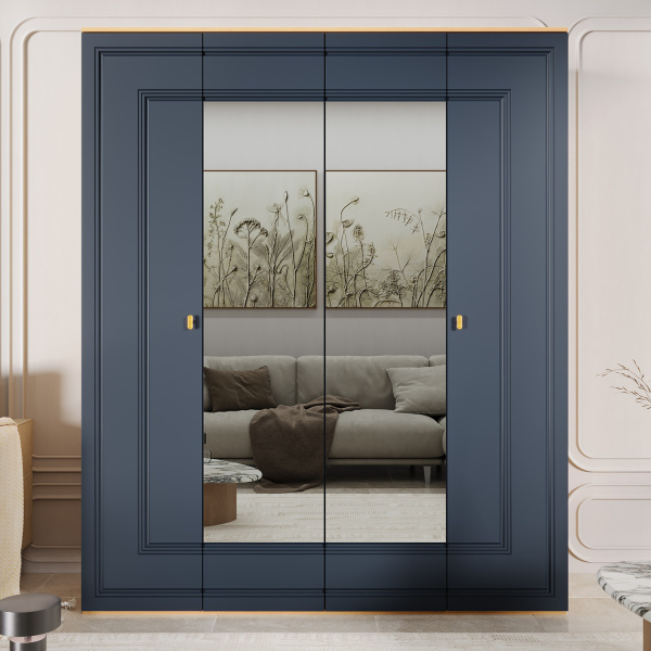 Шкаф 4-х дверный Вега Сапфир