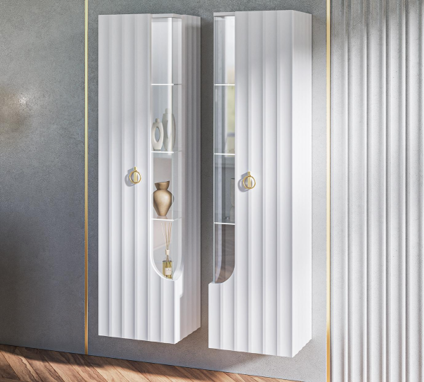 Шкаф навесной Лоренсо МН-043-02 белый