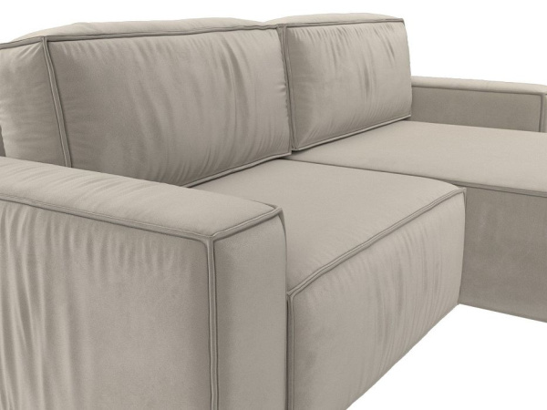 Диван угловой Прага классик правый угол Микровельвет