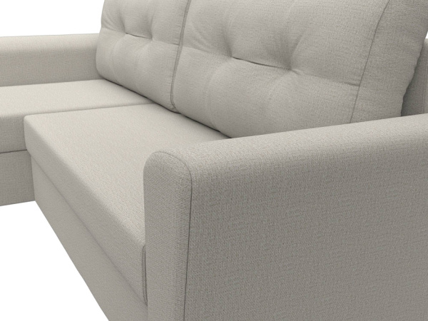 Диван угловой Амстердам Лайт левый угол Рогожка