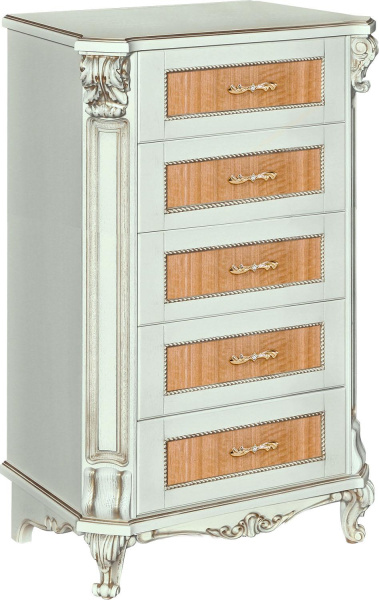 Комод Альба 04с П4.485.1.04 (П524.04с) (Слоновая кость с золочением)