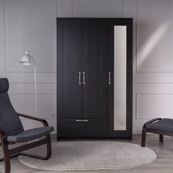 Шкаф СИРИУС трехдверный с ящиком