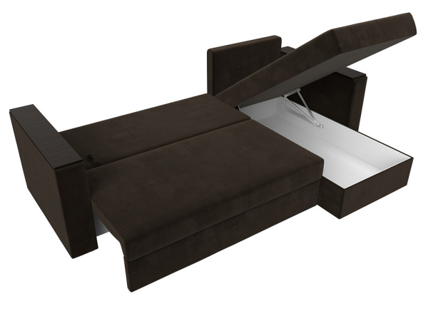 Диван угловой Атланта без стола правый угол Микровельвет