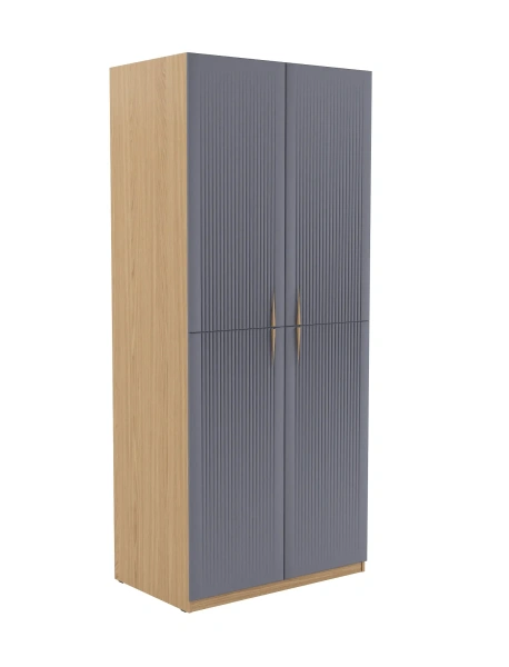 Шкаф Калипсо 2 двери (Дуб седан/Графит)