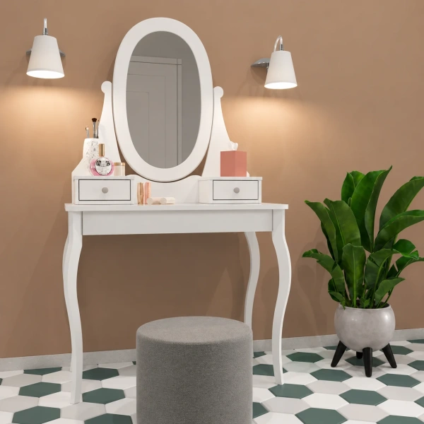 Стол туалетный Кантри Hemnes 95 ММЦ (Белый лак)