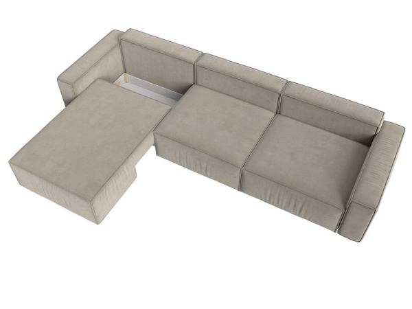 Диван угловой Прага Классик лонг левый угол Микровельвет