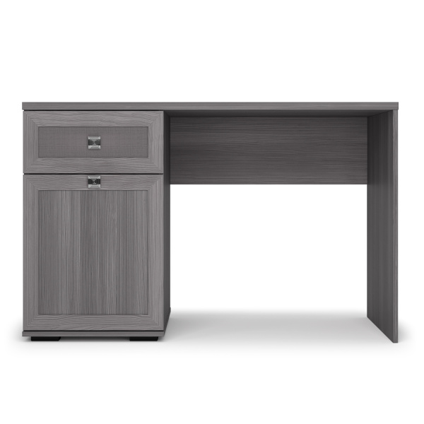 Стол письменный 1200 Парма Нео (Лиственница темная, экокожа дила)